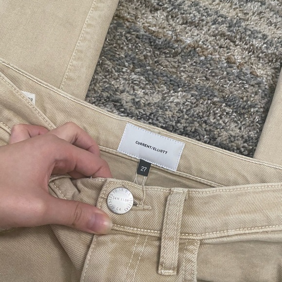 Current/Elliot Skinny Jeans Sz 27 | Current/Elliot High Rise Skinny Jeans Khaki - Picture 3 of 12